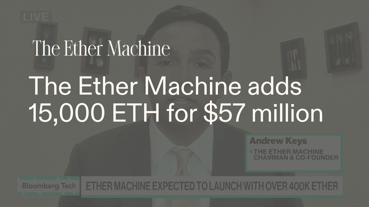 The Ether Machine Adds 15,000 ETH for $57 million, Surpasses Ethereum Foundation Holdings